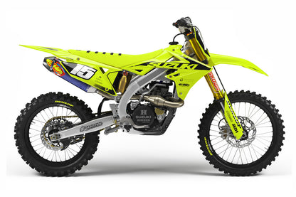 KIT de plásticos *completo* UFOplast™ • SUZUKI RMZ 2018-2025 • NEON