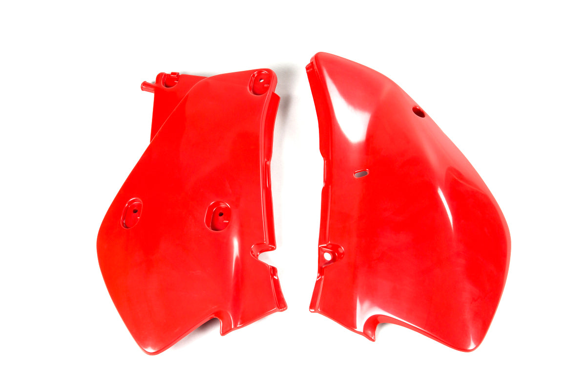 Paneles laterales UFOplast™ • HONDA XR 650R 2000-2023 • BLANCO y ROJO